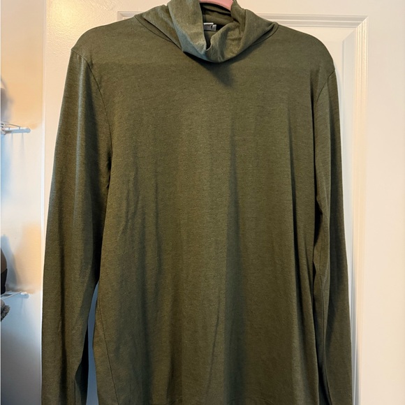 NWT JCrew Tissue Turtleneck long sleeve in heathered olive green - Picture 9 of 9